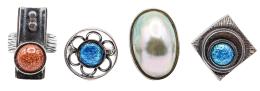 58 - CUATRO ANILLOS DE PLATA