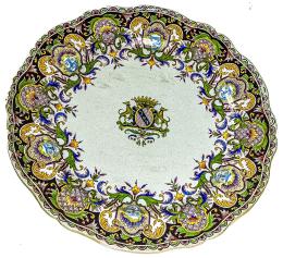 552 - PLATO DE CERÁMICA FRANCESA DE PRINCIPIOS S. XX