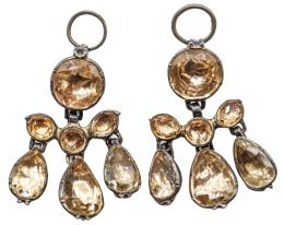 174  -  PENDIENTES GIRANDOLE DEL S.XVIII-XIX