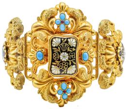 300  -  PULSERA FRANCESA CON ESMALTES DEL S.XIX
