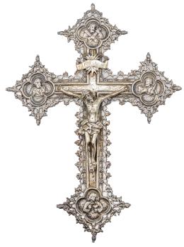 756  -  CRUCIFIJO DE PARED DE MEDIADOS S.XX