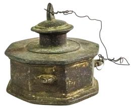 966  -  TINTERO DE BRONCE DEL SIGLO XVIII-XIX