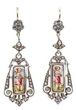 176 - PENDIENTES LARGOS DEL S.XIX