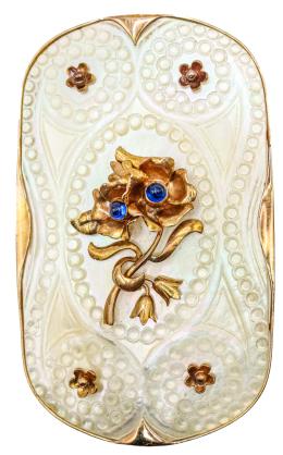 125  -  BROCHE DE NÁCAR DE PPS. DEL S.XX