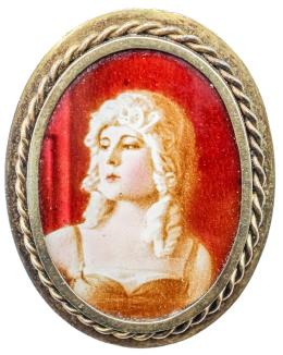 86  -  BROCHE PORTAFOTOS DE PLATA DE MEDIADOS S.XX