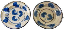 613 - PAREJA DE PLATOS ARAGONESES DEL SIGLO XIX