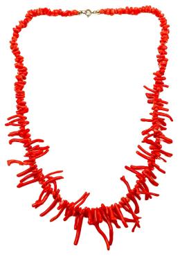 157  -  COLLAR DE CORAL DE MEDIADOS S.XX