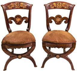 370  -  PAREJA DE SILLAS DE MEDIADOS DEL S.XIX