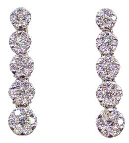 59 - PENDIENTES LARGOS CON BRILLANTES