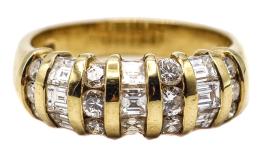 86  -  ANILLO ITALIANO LEO PIZZO CON DIAMANTES