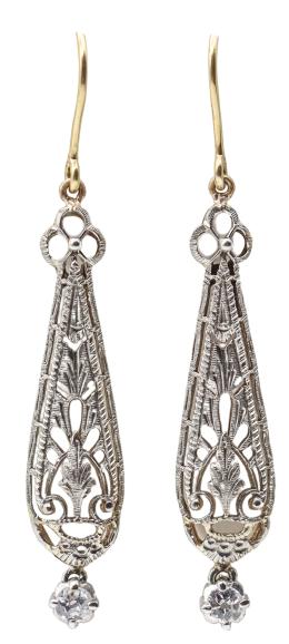 222  -  PENDIENTES CON DIAMANTES