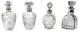 35 - CUATRO BOTELLAS LICORERAS DE MEDIADOS DEL S.XX