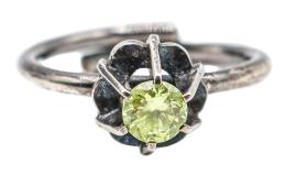 51 - ANILLO SOLITARIO CON SWAROVSKI