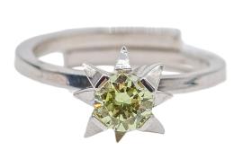 50 - ANILLO SOLITARIO CON SWAROVSKI
