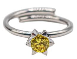53 - ANILLO SOLITARIO CON SWAROVSKI