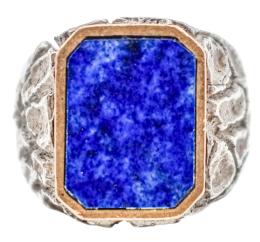 93  -  ANILLO SELLO CON LAPISLÁZULI