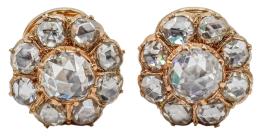 236  -  PENDIENTES ROSETONES DE PPS. DEL S.XX
