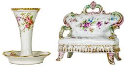 690  -  DOS PIEZAS EN PORCELANA FRANCESA DEL PRIMER TERCIO DEL S.XX