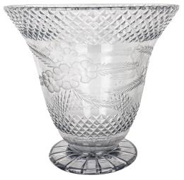 43 - JARRÓN CRISTAL MEDIADOS SIGLO XX