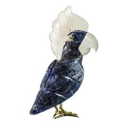 280  -  CACATUA EN PIEDRAS DURAS CIRCA 1960