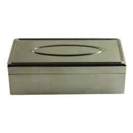 1472 - CAJA JOYERO EN METAL PLATEADO DEL ÚLTIMO TERCIO DE SIGLO XX