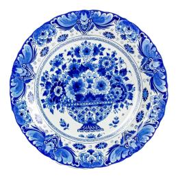 599 - PLATO EN PORCELANA DELF 
