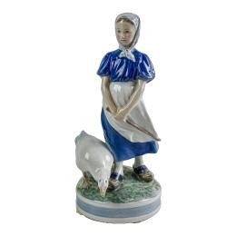 454 - FIGURA EN PORCELANA ROYAL COPENGHAGEN DEL ÚLTIMO CUARTO S.XX