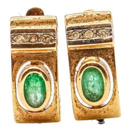 134  -  PENDIENTES CON ESMERALDAS