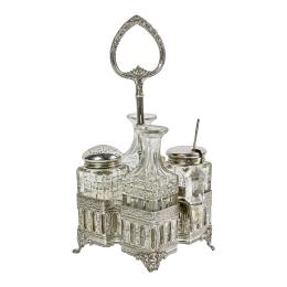 772  -  VINAGRERAS EN PLATA Y CRISTAL DE LOS AÑOS 20