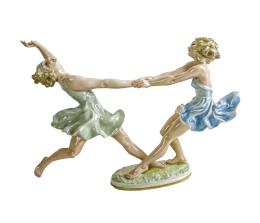455 - FIGURA EN PORCELANA ALEMANA DEL SEGUNDO TERCIO DEL S.XX