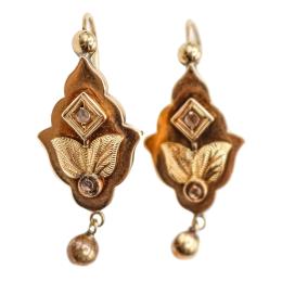 149  -  PENDIENTES ALFONSINOS DE FINALES DEL S.XIX