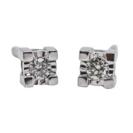 195  -  PENDIENTES SOLITARIO CON BRILLANTES