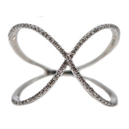 118  -  ANILLO CRUZADO CON BRILLANTES