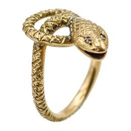 243  -  SORTIJA SERPIENTE CON BRILLANTES