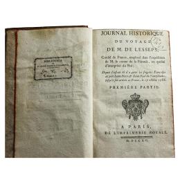 481  -  JOURNAL HISTORIQUE DU VOYAGE DE M.DE LESSEPS
