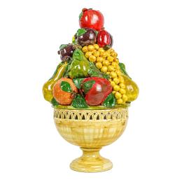 460 - FRUTERO EN CERÁMICA ITALIANA DE LA SEGUNDA MITAD DEL S.XX