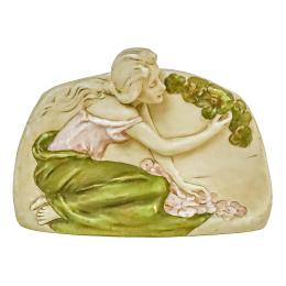 322  -  CENTRO DE MESA ROYAL DUX ART NOUVEAU DE PRINCIPIOS DEL S.XX