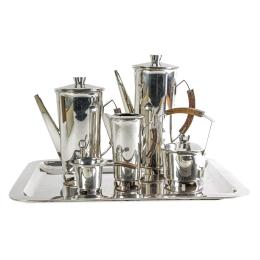 726  -  JUEGO DE CAFÉ Y TÉ EN PLATA DEL ÚLTIMO TERCIO DEL S.XX
