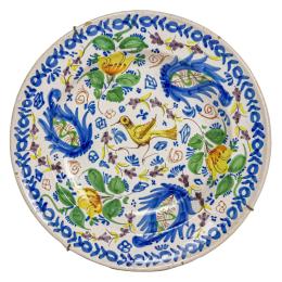 1007  -  PLATO DE CERÁMICA VALENCIANA DE MANISES CIRCA 1900