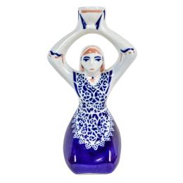 353  -  CANDELERO EN PORCELANA DE SARGADELOS