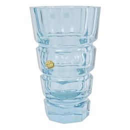 30  -  JARRÓN DE CRISTAL DE BOHEMIA DE MEDIADOS DEL S.XX