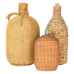 1169 - TRES BOTELLAS DE VIDRIO PRINCIPIOS SIGLO XX