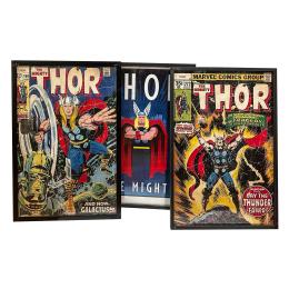 148  -  TRES POSTERS ENMARCADOS DE THOR