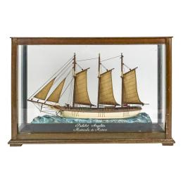 969 - MAQUETA DE BARCO DE LA SEGUNDA MITAD DEL S.XX