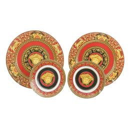 356  -  CUATRO PLATOS VERSACE
