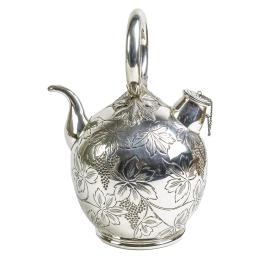 696  -  BOTIJO DE PLATA DE LOS AÑOS 60/70