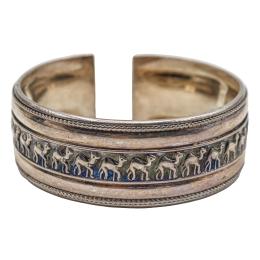 227  -  PULSERA ESCLAVA MARROQUÍ DE PLATA 