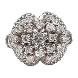 82  -  COCKTAIL RING CON BRILLANTES AÑOS 60-70