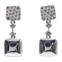 184  -  PENDIENTES LARGOS CON PAVÉ DE BRILLANTES 