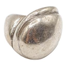 9  -  ANILLO BOMBÉ EN PLATA 